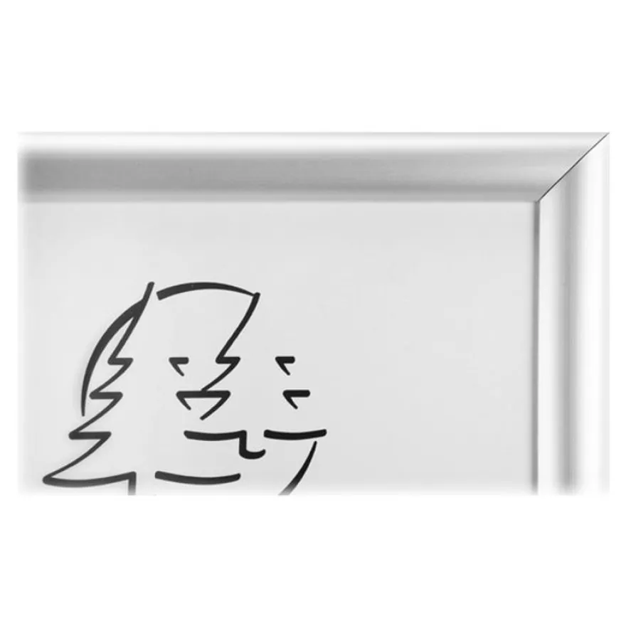 Exacompta Office cadre - Cadre mural clipsable pour A1 - aluminium/cristal