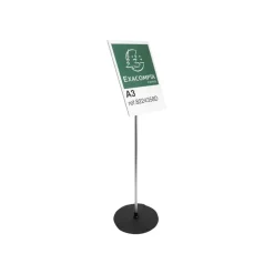 Exacompta Office Exascreen présentoir - pour A3 - noir, clair, aluminium