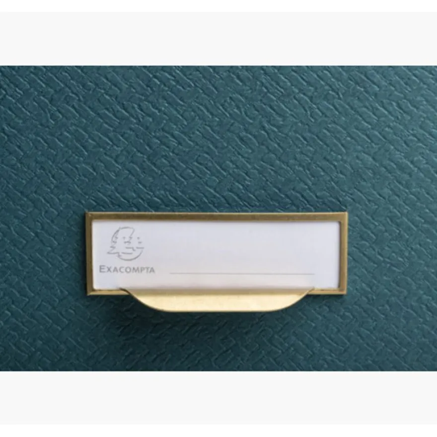 Exacompta OfficeByMe - Lot de 3 boîtes de rangement - bleu canard
