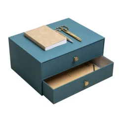 Exacompta OfficeByMe - Module de classement 2 tiroirs - pour A4+ - bleu canard