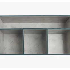 Exacompta OfficeByMe - Organiseur de bureau 4 compartiments - bleu canard