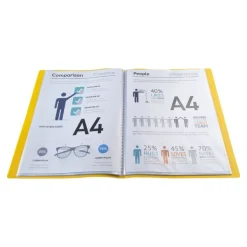 Exacompta OpaK - Porte vues - 80 vues - jaune