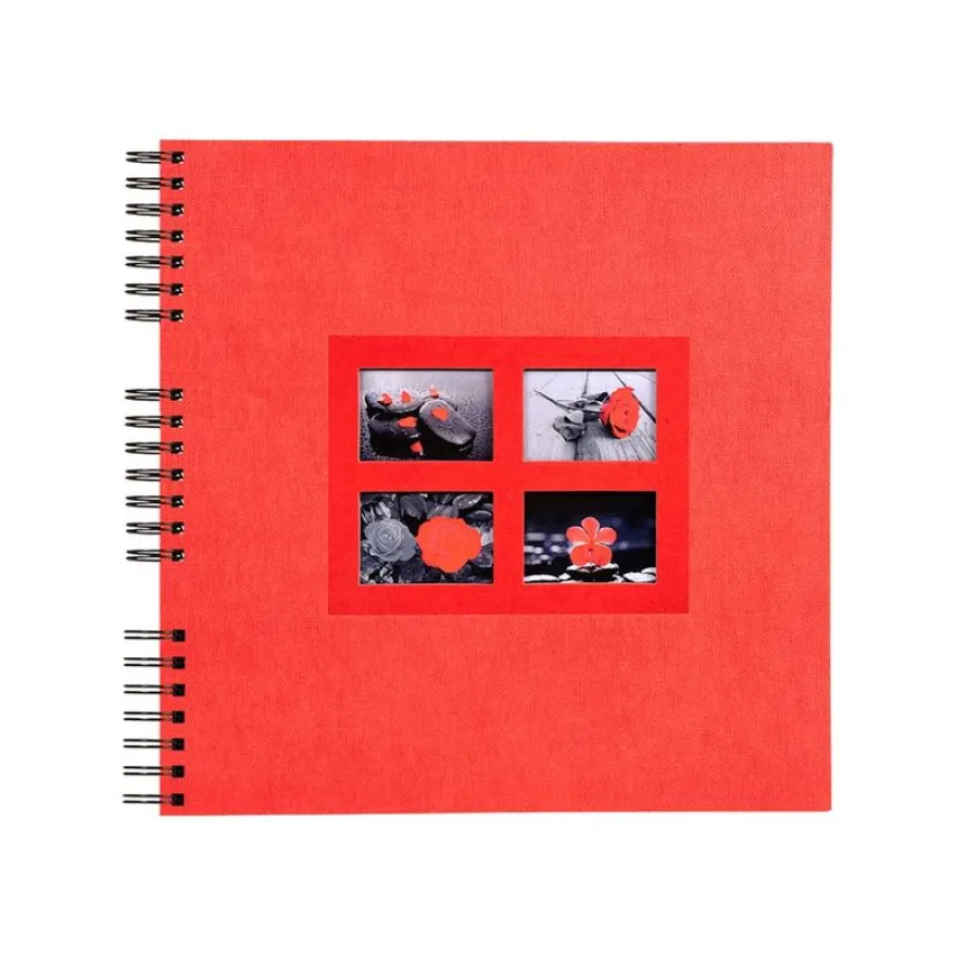 Exacompta Passion - Album photo à spirale 32 x 32 cm - rouge