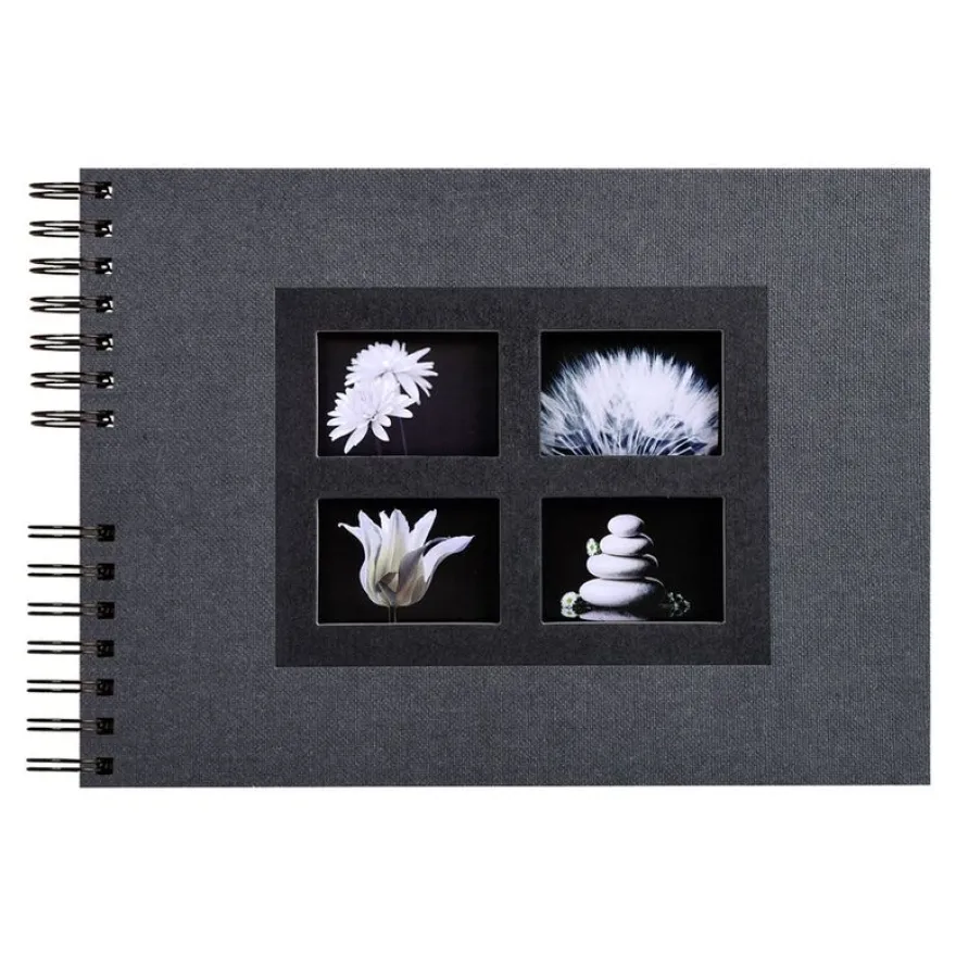 Exacompta Passion - Album photo à spirale 32 x 22 cm - noir