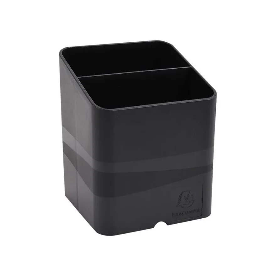 Exacompta Pen Cube Ecoblack - Pot à crayons magnétique - noir