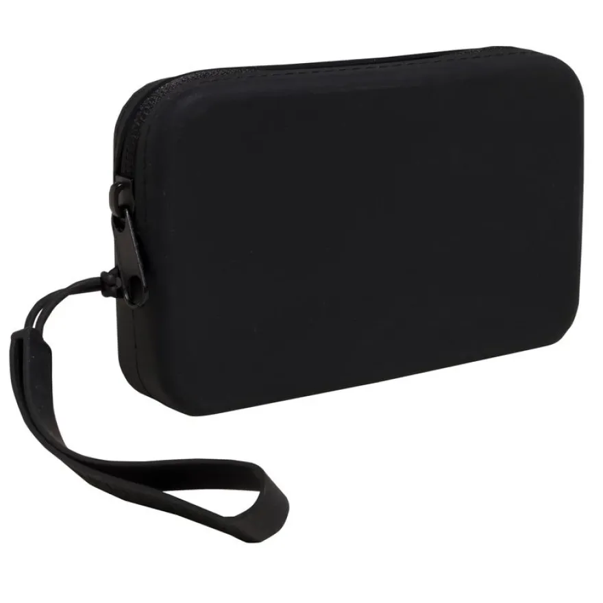 Exacompta Pochette Silicone Titane 15×9×2,5 cm – Couleurs Assorties