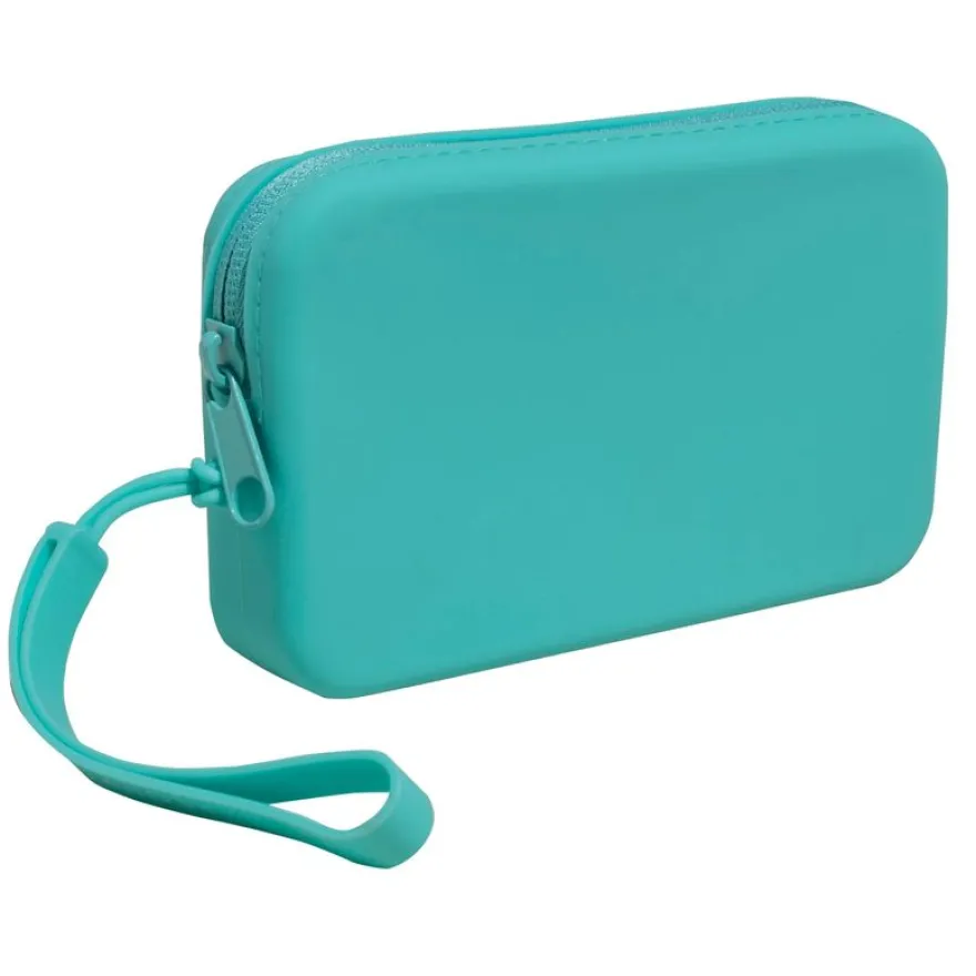 Exacompta Pochette Silicone Titane 15×9×2,5 cm – Couleurs Assorties