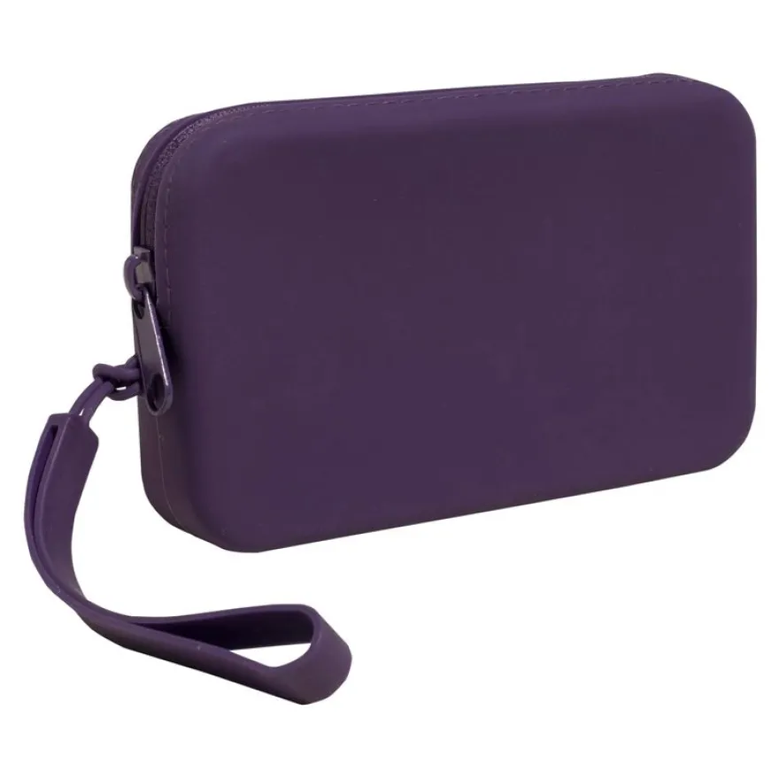 Exacompta Pochette Silicone Titane 15×9×2,5 cm – Couleurs Assorties