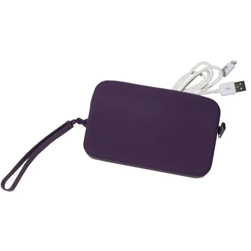 Exacompta Pochette Silicone Titane 15×9×2,5 cm – Couleurs Assorties