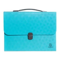 Exacompta Pop'N Co - Trieur à soufflet - 24 compartiments - pour A4 (210 x 297 mm) - cyan
