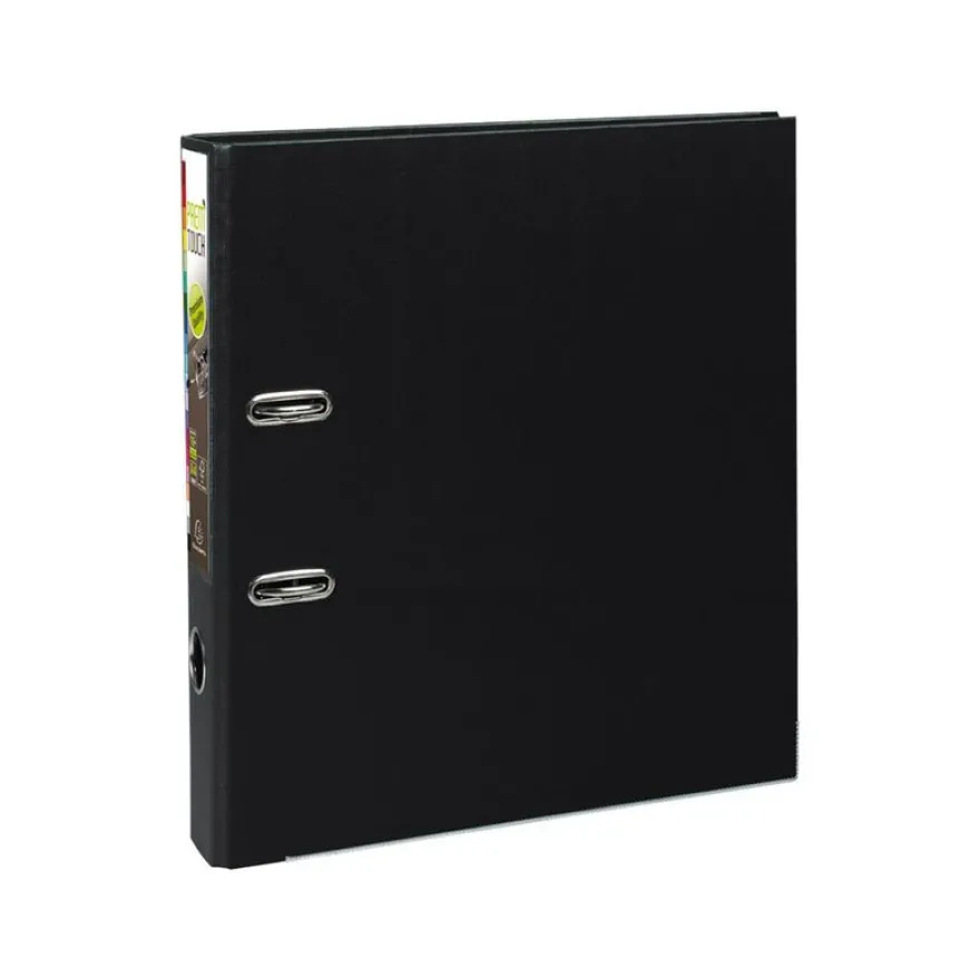 Exacompta Prem'Touch - Classeur à levier - Dos 50 mm - A4 Maxi - pour 400 feuilles - noir