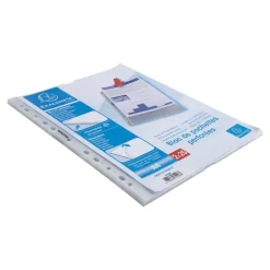 Exacompta Quick Doc - 50 Pochettes perforées - A4 - lisses - cristal