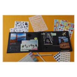 Exacompta ScrapAddict - Album scrapbooking - 32 x 22 cm - 70 pages noires