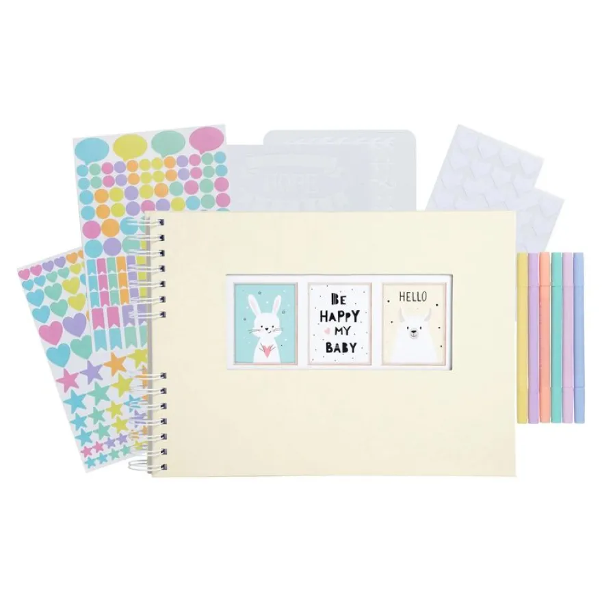 Exacompta ScrapAddict - Kit Scrapbooking - couverture jaune