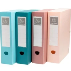 Exacompta Skandi - Boîte de rangement - Dos 8 cm - Couleurs assorties