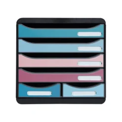 Exacompta Skandi - Module de classement 6 tiroirs - couleurs assorties