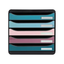 Exacompta Skandi - Module de classement 5 tiroirs - couleurs assorties