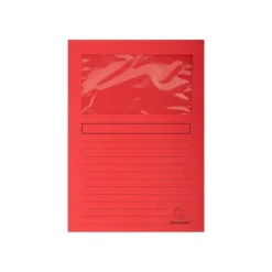 Exacompta Super 160 - 10 Chemises à fenêtre - 160 gr - couleurs assorties