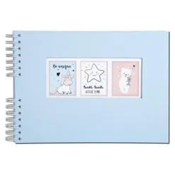 Exacompta Sweet - Album photos à spirale 32 x 22 cm - 50 pages - bleu
