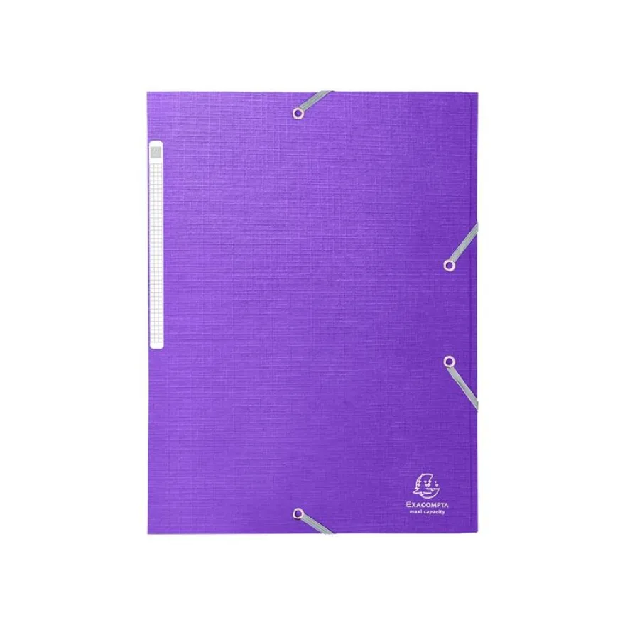 Exacompta Teksto - Chemise à 3 rabats - A4 - pour 300 feuilles - disponible dans différentes couleurs