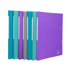 Exacompta Teksto - Chemise à 3 rabats - A4 - pour 300 feuilles - disponible dans différentes couleurs