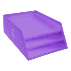 Exacompta Teksto - Corbeille à courrier en carton A4+ - disponible dans différentes couleurs