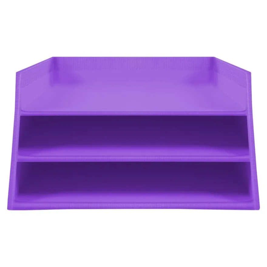 Exacompta Teksto - Corbeille à courrier en carton A4+ - disponible dans différentes couleurs