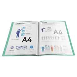 Exacompta Teksto - Porte vues - 40 vues - A4 - disponible dans différentes couleurs