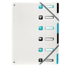 Exacompta Titane - Trieur 6 positions - A4 - disponible dans différentes couleurs