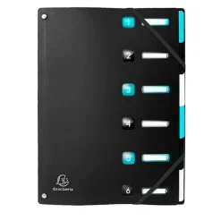 Exacompta Titane - Trieur 6 positions - A4 - disponible dans différentes couleurs