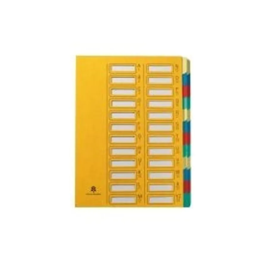 Extendos - Trieur alphanumérique 24 positions - jaune