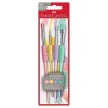 Faber Castell - Pack de 4 pinceaux de taille différente - soft touch - couleurs assorties