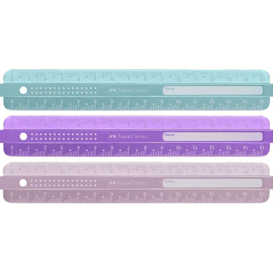 Faber Castell Sparkle - Règle 30 cm - disponible dans différentes couleurs