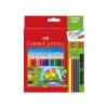 Faber-Castell - 18 + 4 crayons de couleur + 2 crayons graphite - Pack promo