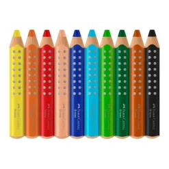 Faber-Castell - Grippy - 10 crayons couleur