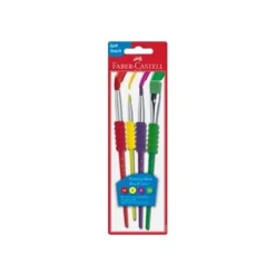 Faber-Castell - Pack de 4 pinceaux - taille : 2, 6, 10, 12