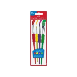 Faber-Castell - Pack de 4 pinceaux - taille : 2, 6, 10, 12