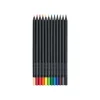 Faber-Castell Black Edition - 12 crayons de couleur - couleurs assorties