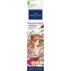 Faber-Castell Goldfaber – Set de marqueurs Sketch Romantic Manga Collection n°2