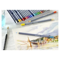 Faber-Castell Goldfaber Aqua - 24 Crayons de couleur aquarellables - couleurs assorties
