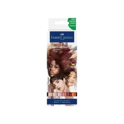 Faber-Castell Goldfaber Aqua Portrait - 6 Feutres double pointe - couleurs assorties