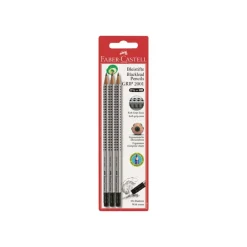 Faber-Castell Grip 2001 - Blister de 3 crayons à papier bout gomme - HB