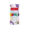 Faber-Castell Jumbo GRIP Licorne – Set 10 Crayons de Couleur Jumbo – Mine Non Permanente