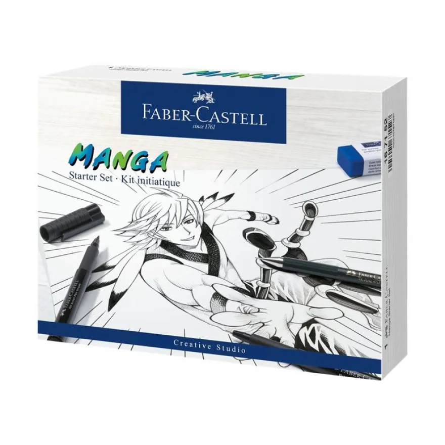 Faber-Castell Manga Starter Set - Kit d'apprentissage pour technique manga