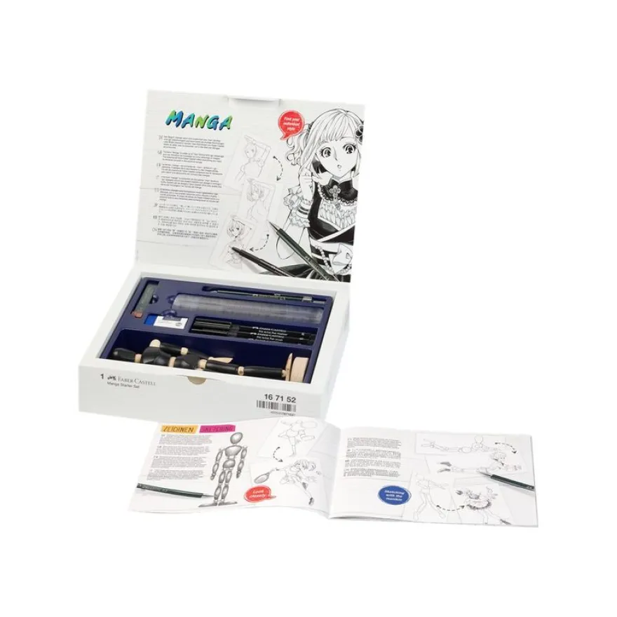 Faber-Castell Manga Starter Set - Kit d'apprentissage pour technique manga
