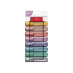 Faber-Castell Metallic - Pack de 8 surligneurs - couleurs assorties - encre à l'eau - 1-5 mm