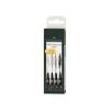 Faber-Castell Pitt Artist - Pack de 4 feutres (stylo-brosse et crayon fin) - noir