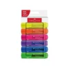 Faber-Castell Superfluorescent - Pack de 6 surligneurs - couleurs néon assorties - encre à l'eau - 1-2-5 mm
