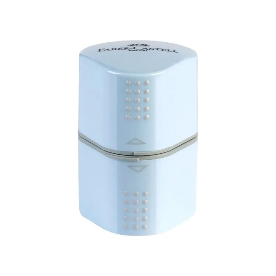 Faber-Castell Trio - Taille-crayon - triangulaire - 3 trous - bleu ciel