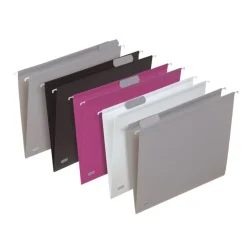 Fast - 5 Dossiers suspendus pour tiroirs - couleurs assorties - fond V